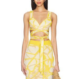 Alexis 'Noma' Yellow Rayon Top Size L