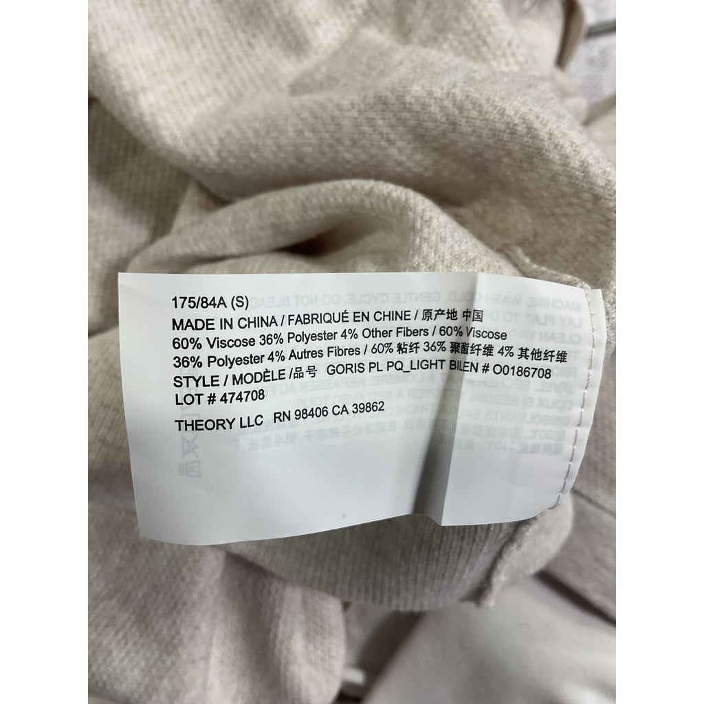 Theory 'Goris' White Short Sleeve Polo Shirt Size S