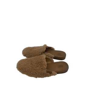 Ugg 'Janaya' Tan Sheepskin Cozy Mule Size 8.5