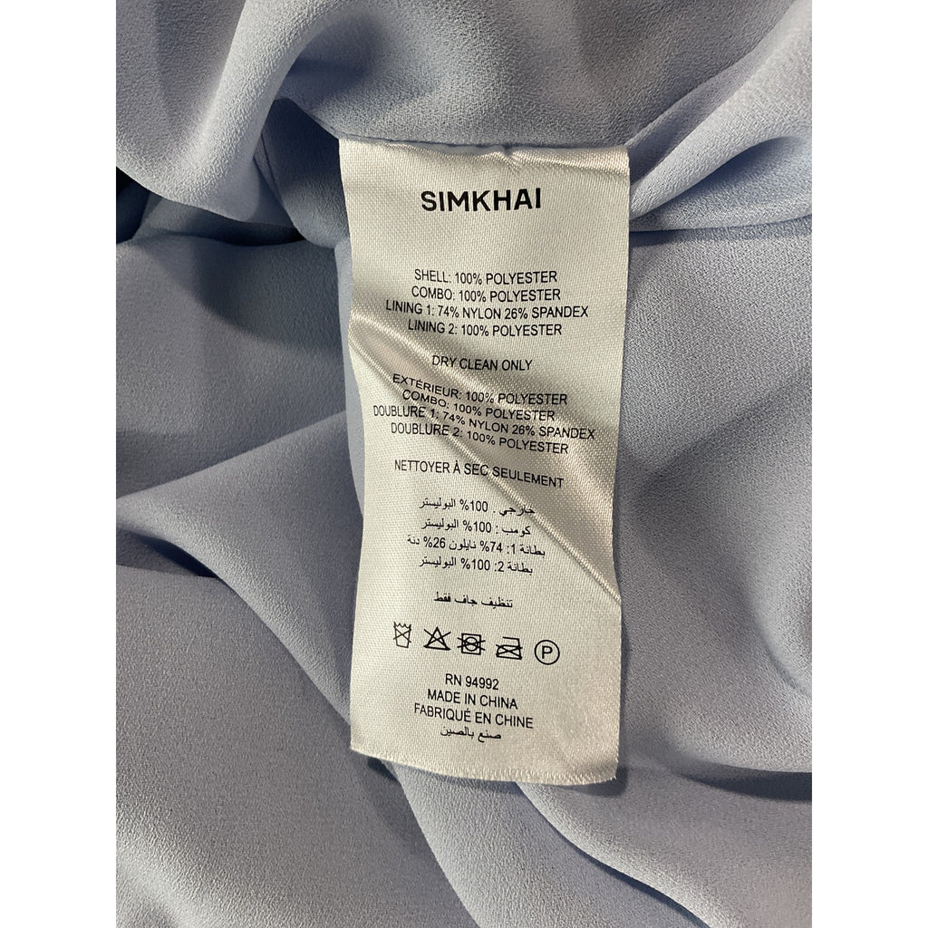 Simkhai 'Gertrude' Blue Polyester Gown Size 4 - NWT