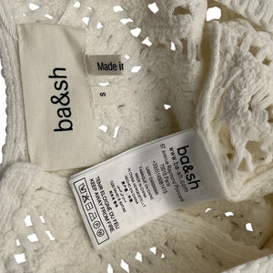 Ba&sh Crochet White Marc Cardigan Size 1