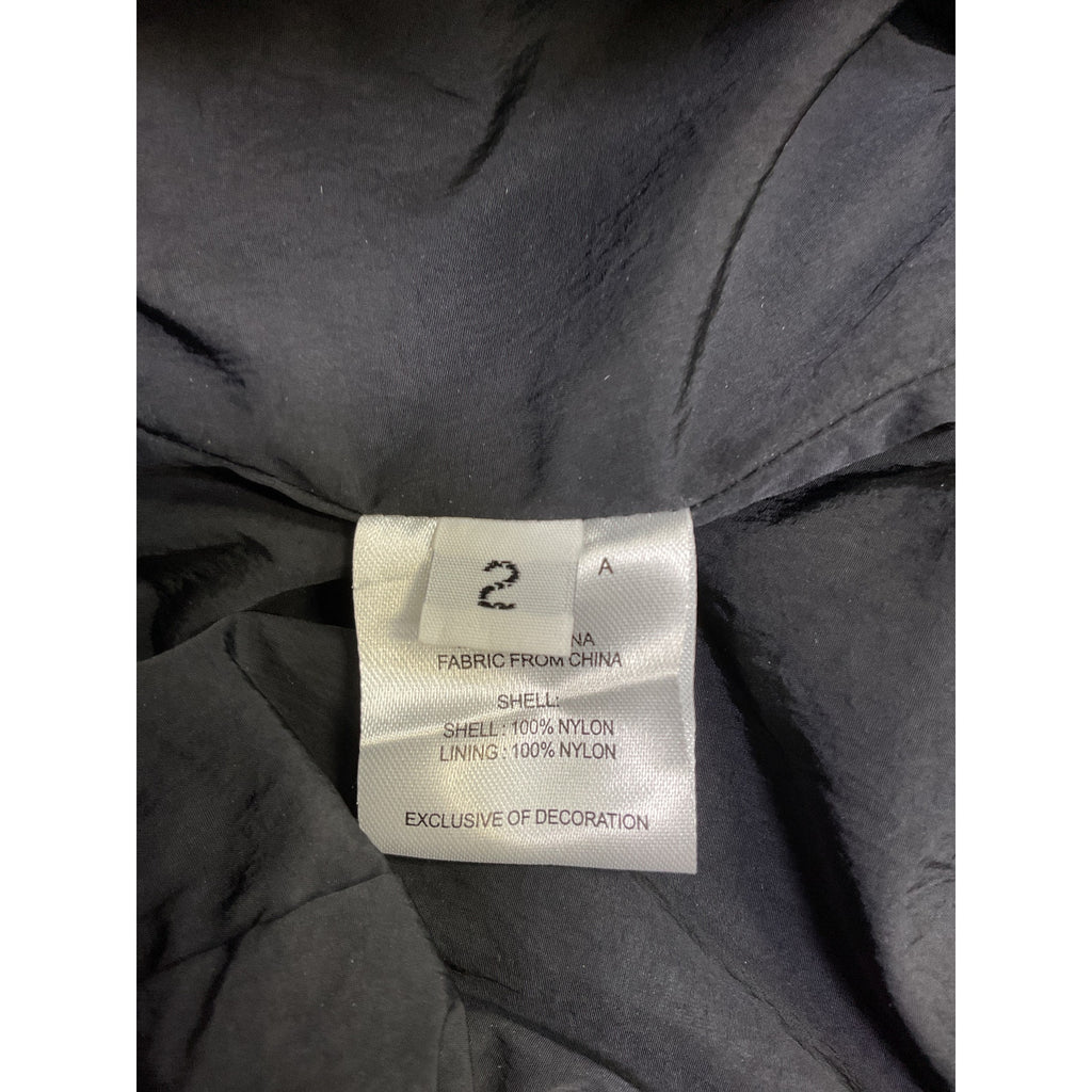 Area 'Ruffled' Black Nylon Mini Skirt Size 2