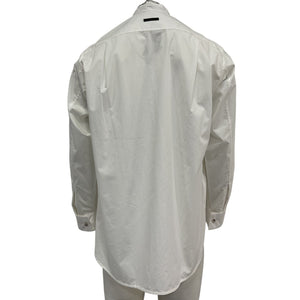 Mens Fear Of God Classic White Mandarin Collar Shirt Size 46