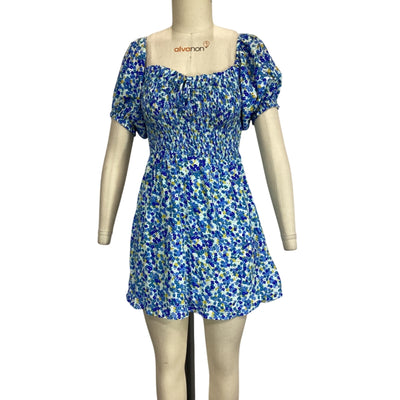 Faithfull The Brand Chic Lou Floral Print Domenica Mini Size M Dress