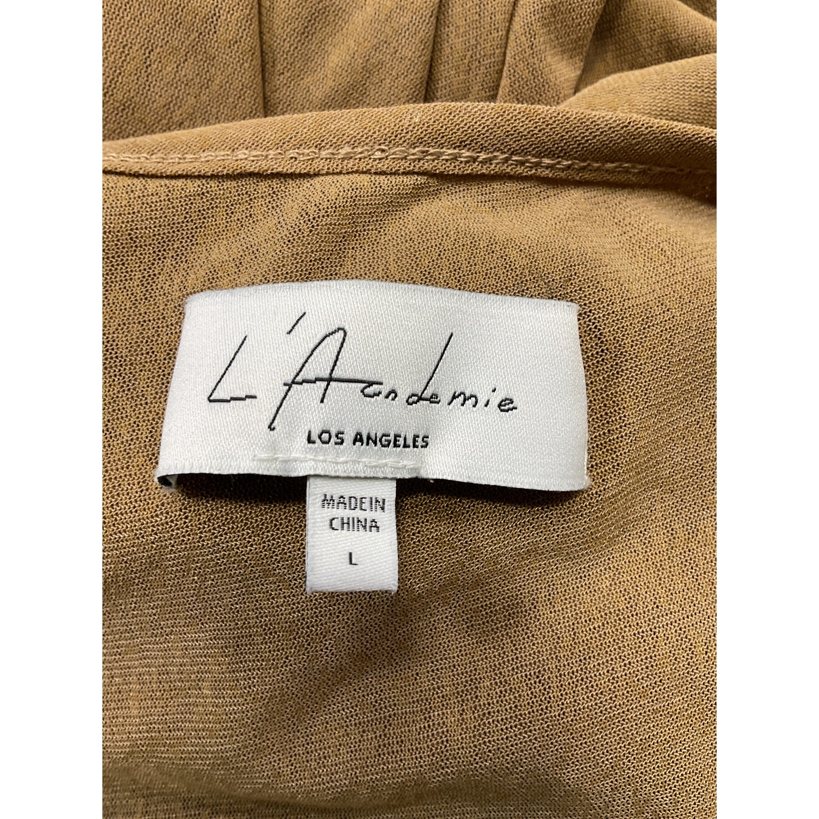 L'Academie 'Emeraude' Brown Cut Out Maxi Dress Size L