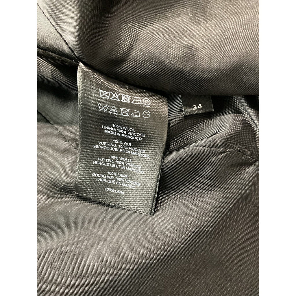 Dries Van Noten Navy Viscose Wool Blazer Size EU 34 / US 4