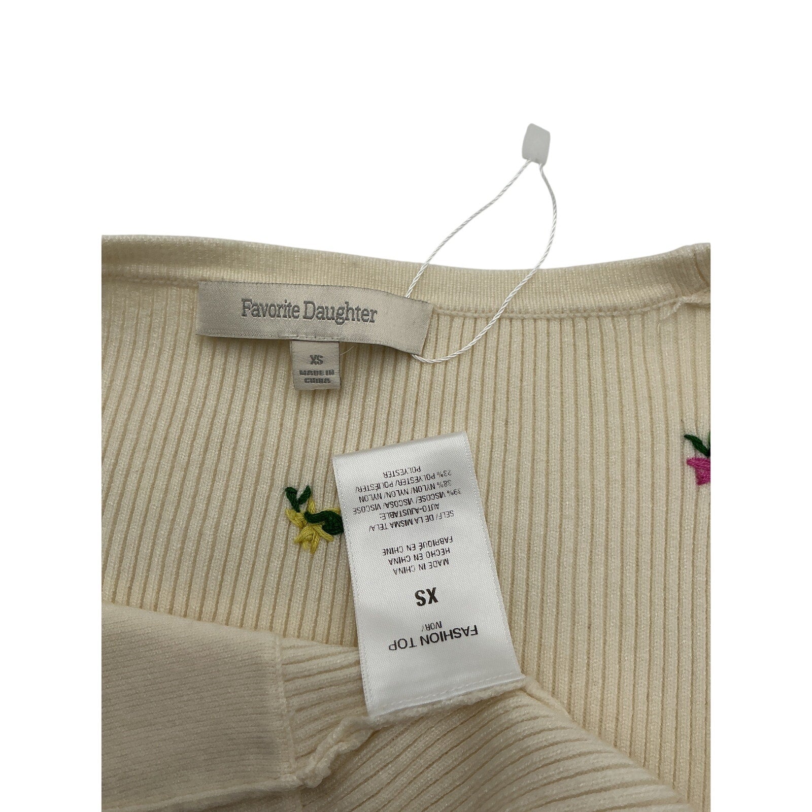 Favorite Daughter 'The Athena' Cream Cardigan Sweater Size XS