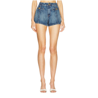 Ulla Johnson High Rise Danube Medium Indigo Wash Camille Shorts Size 29