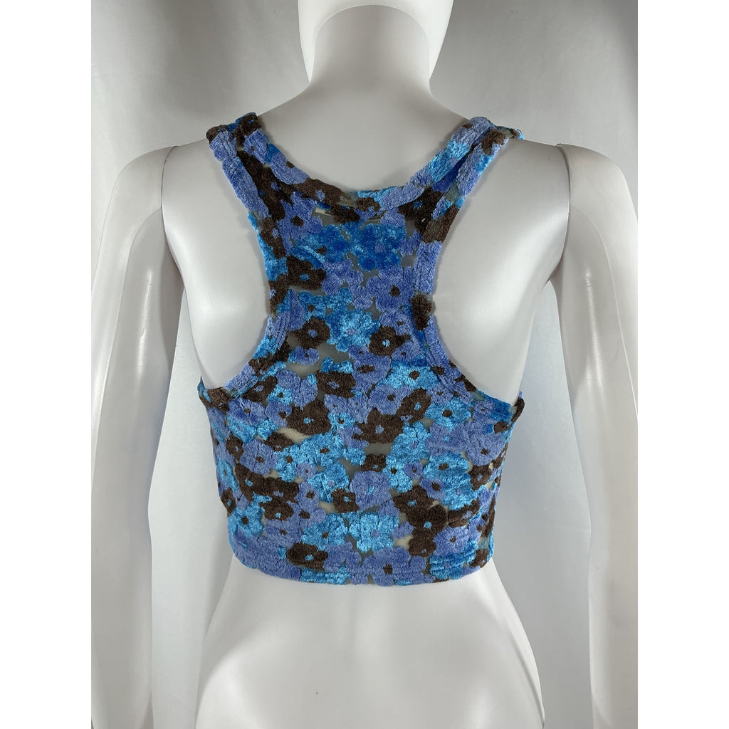 Acne Studios 'Evanita' Blue Viscose Top Size S