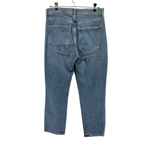Agolde Classic Frequency Riley High Rise Straight Crop Denim Jeans Size 29