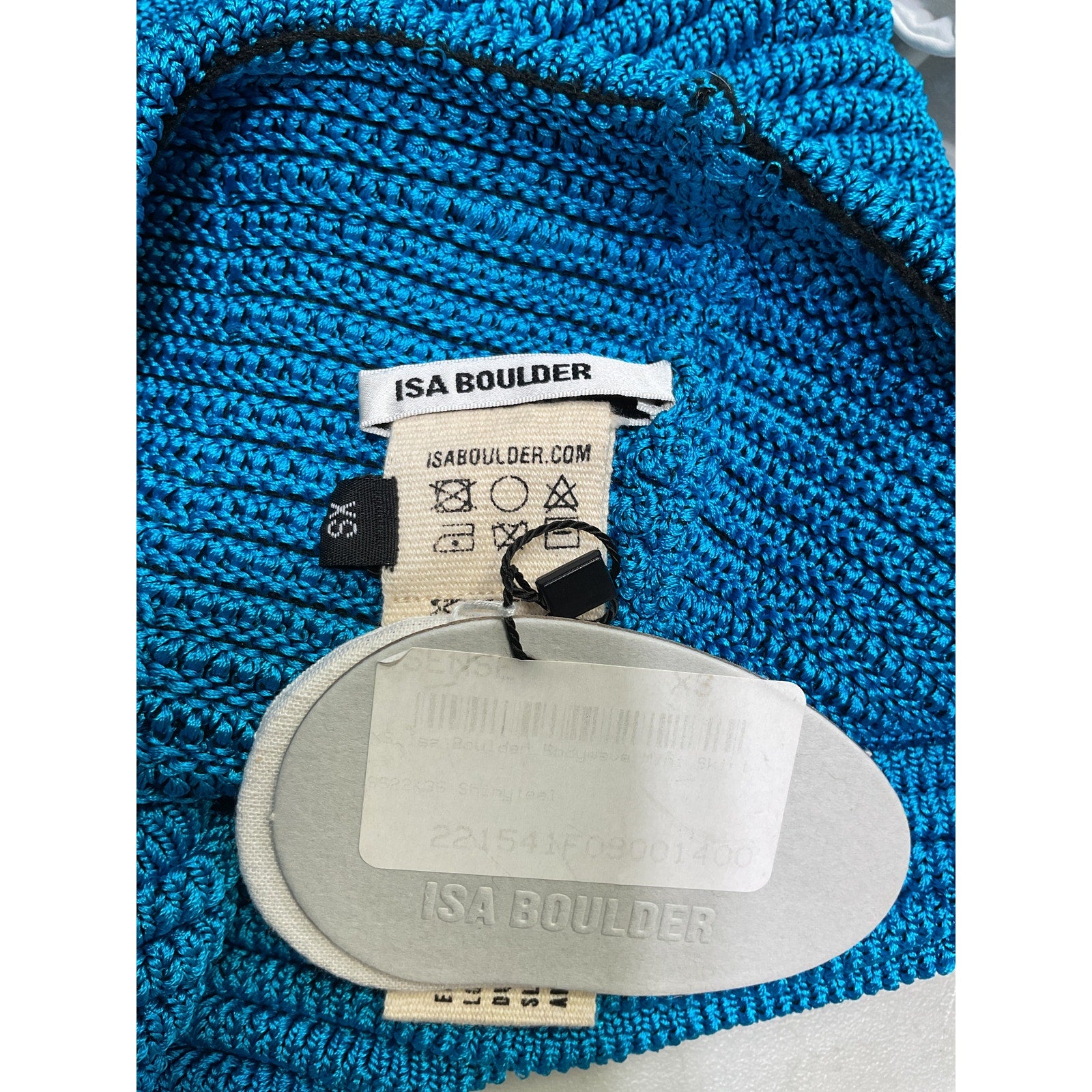 Isa Boulder 'Bodywave' Blue Mini Skirt Size XS - NWT