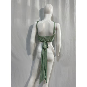 Sabina Musayev 'Savannah' Green Poly Top Size XS