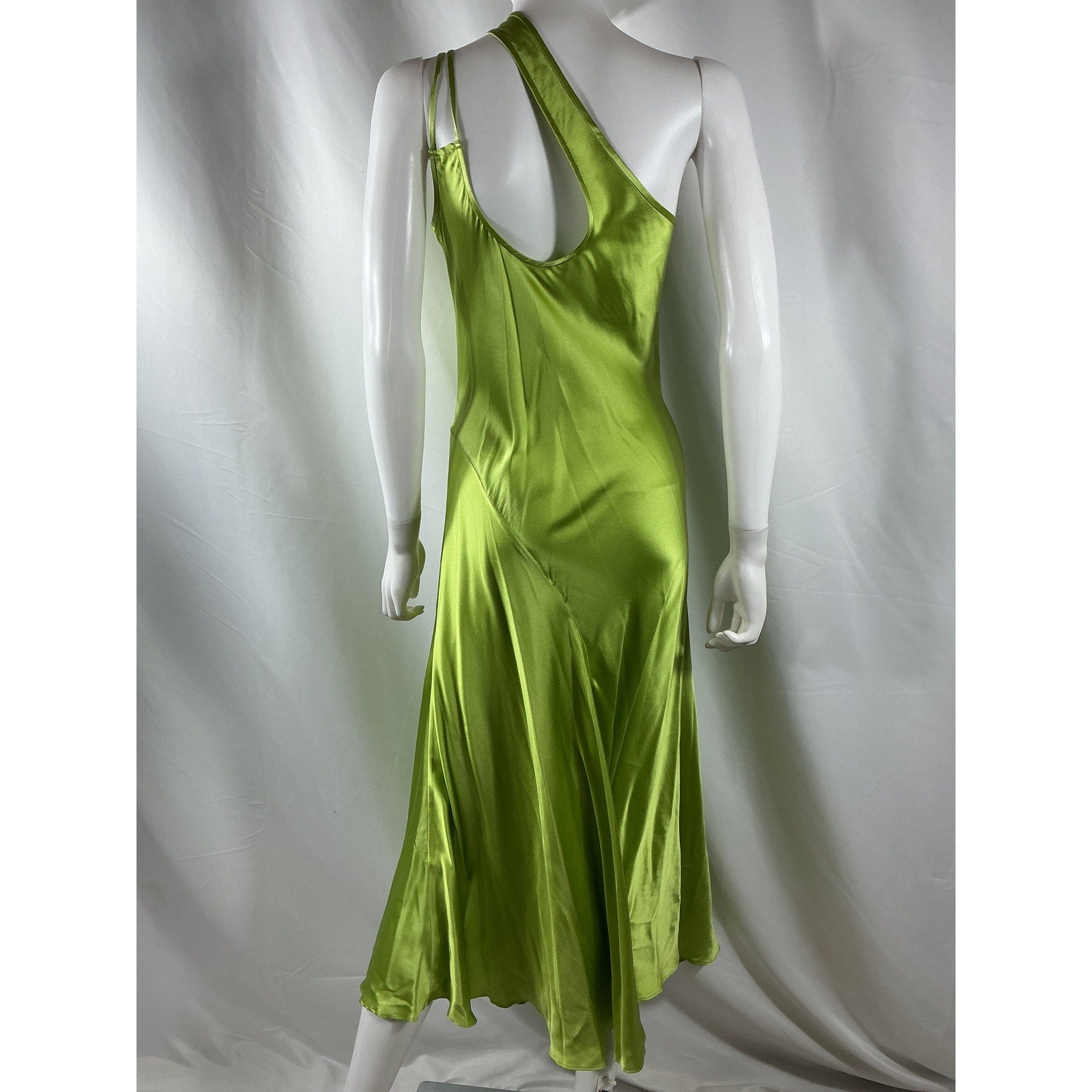 Cult Gaia 'Gwenyth' Green Silk Dress Size S