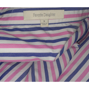 Favorite Daughter Striped Boyfriend Button Down Shirt Size M