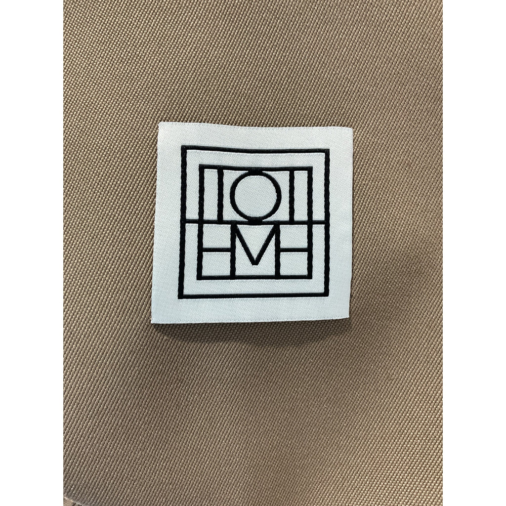 Toteme Double-Breasted Tan Cotton Gabardine Trench Coat Size 32