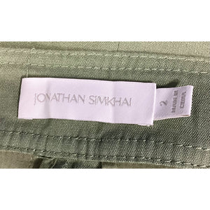 Simkhai 'Carolina' Green Satin Pant Size 2