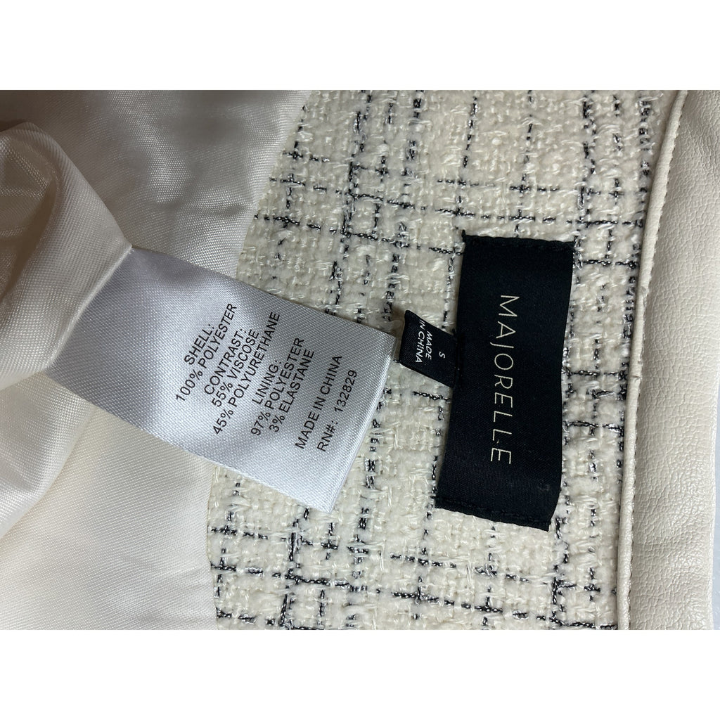 Majorelle 'Tammy' White Polyester Mini Dress Size S