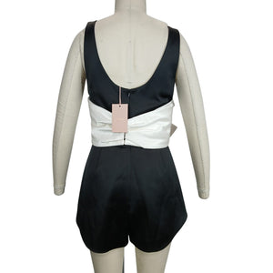 Alexis 'Gian' Black Polyester Romper Size L - NWT