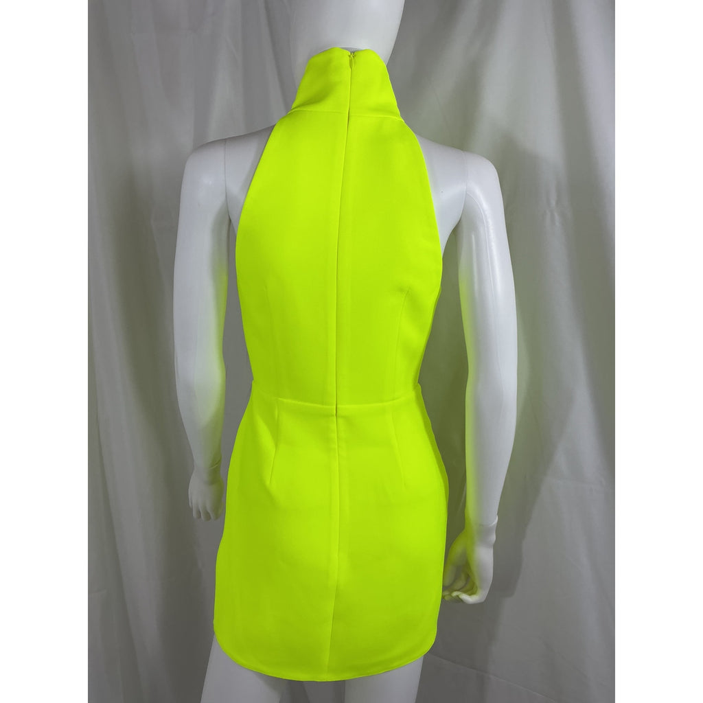 Alex Perry 'Colton' Turtleneck Green Mini Dress Size 4