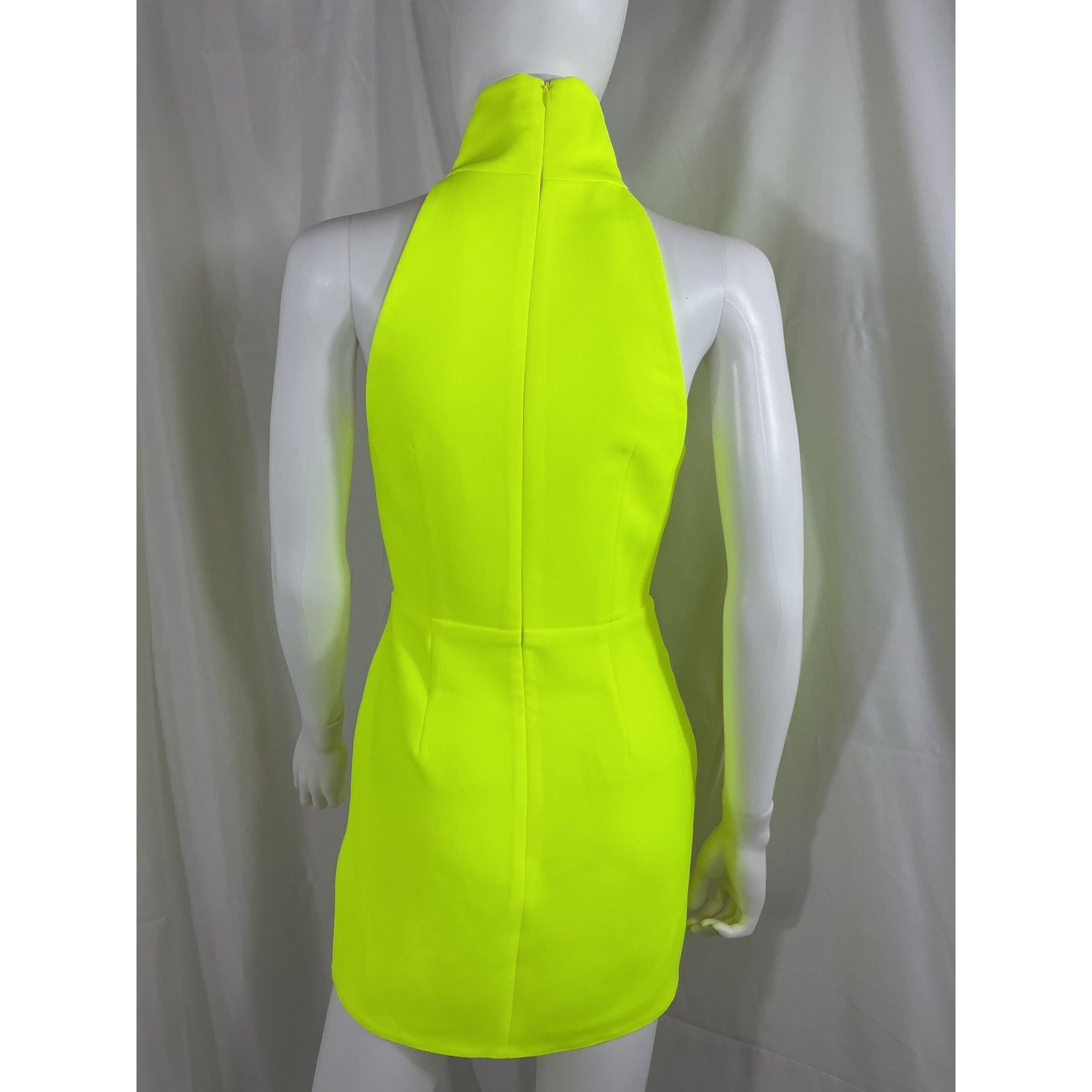 Alex Perry 'Colton' Turtleneck Green Mini Dress Size 4