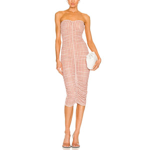 Miaou 'Renzo' Pink Semi Sheer Dress Size S - NWT
