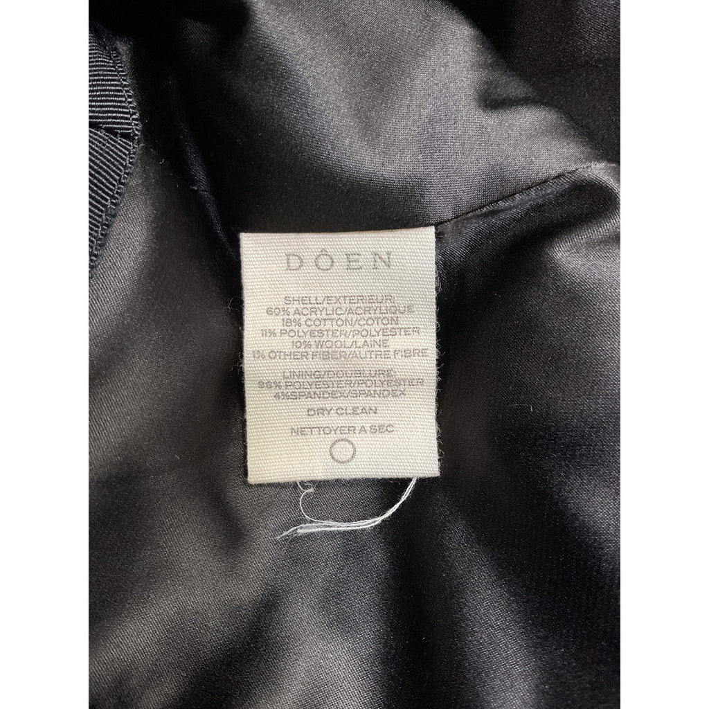 D�en 'Elina' Black Acrylic Skirt Size 10