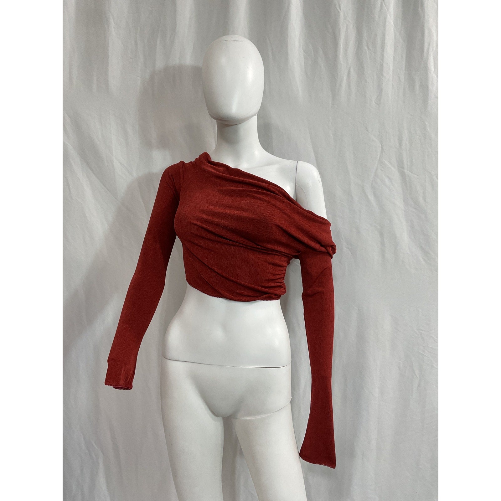 Anna October 'Holy' Red Long Sleeve Top Size S