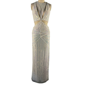 Retrofête Embellished White Millie Dress Size XS