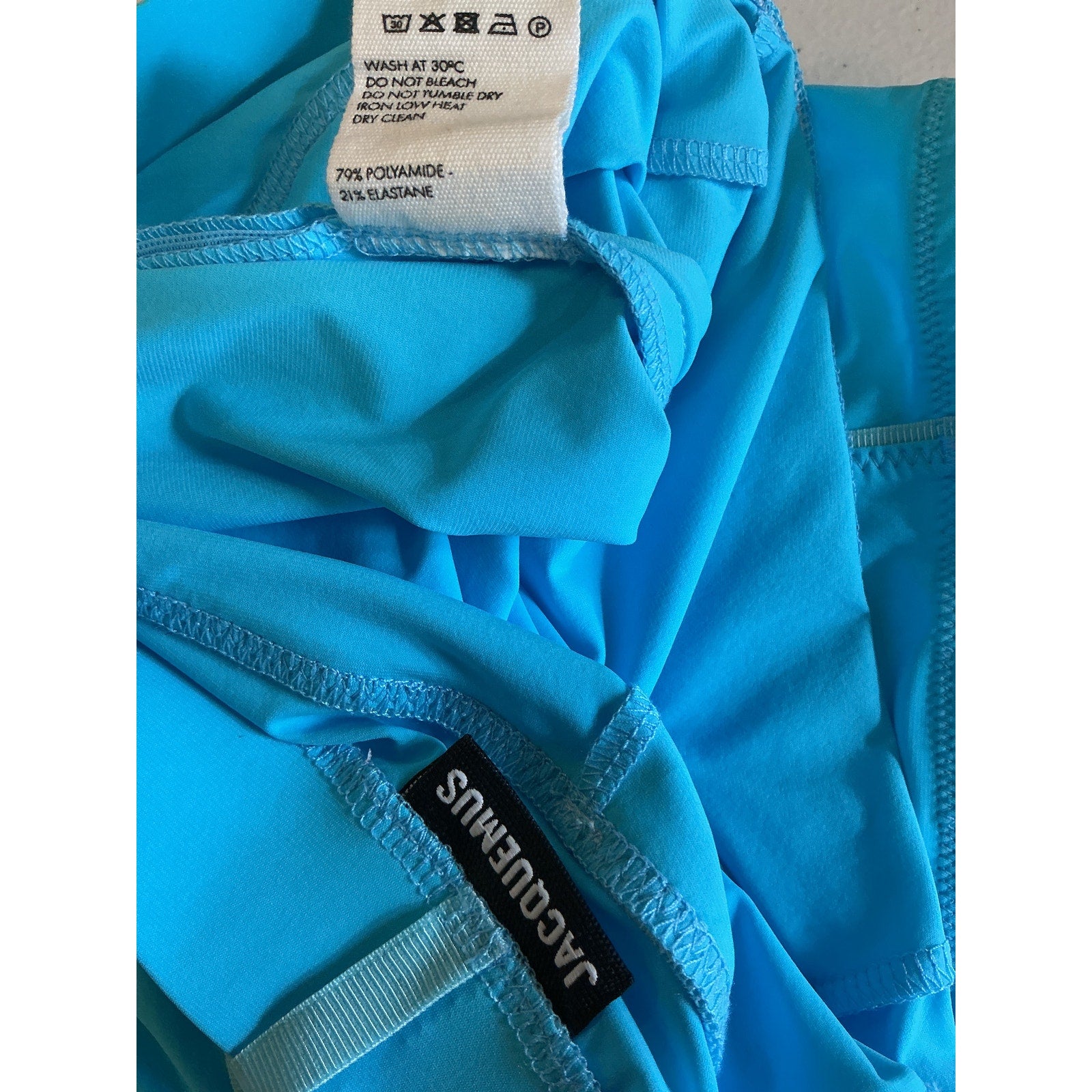 Jacquemus Le 'Tuba' Blue Polyamide Short Size 38