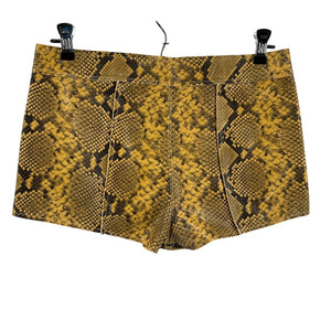 Isabel Marant Python Effect Leather Natural Cadelia Skirt Size FR 36 / US 4