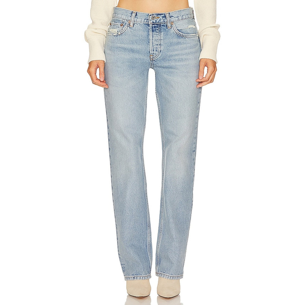 Re/Done 'Originals' Blue Easy Straight Denim Jean Size 24