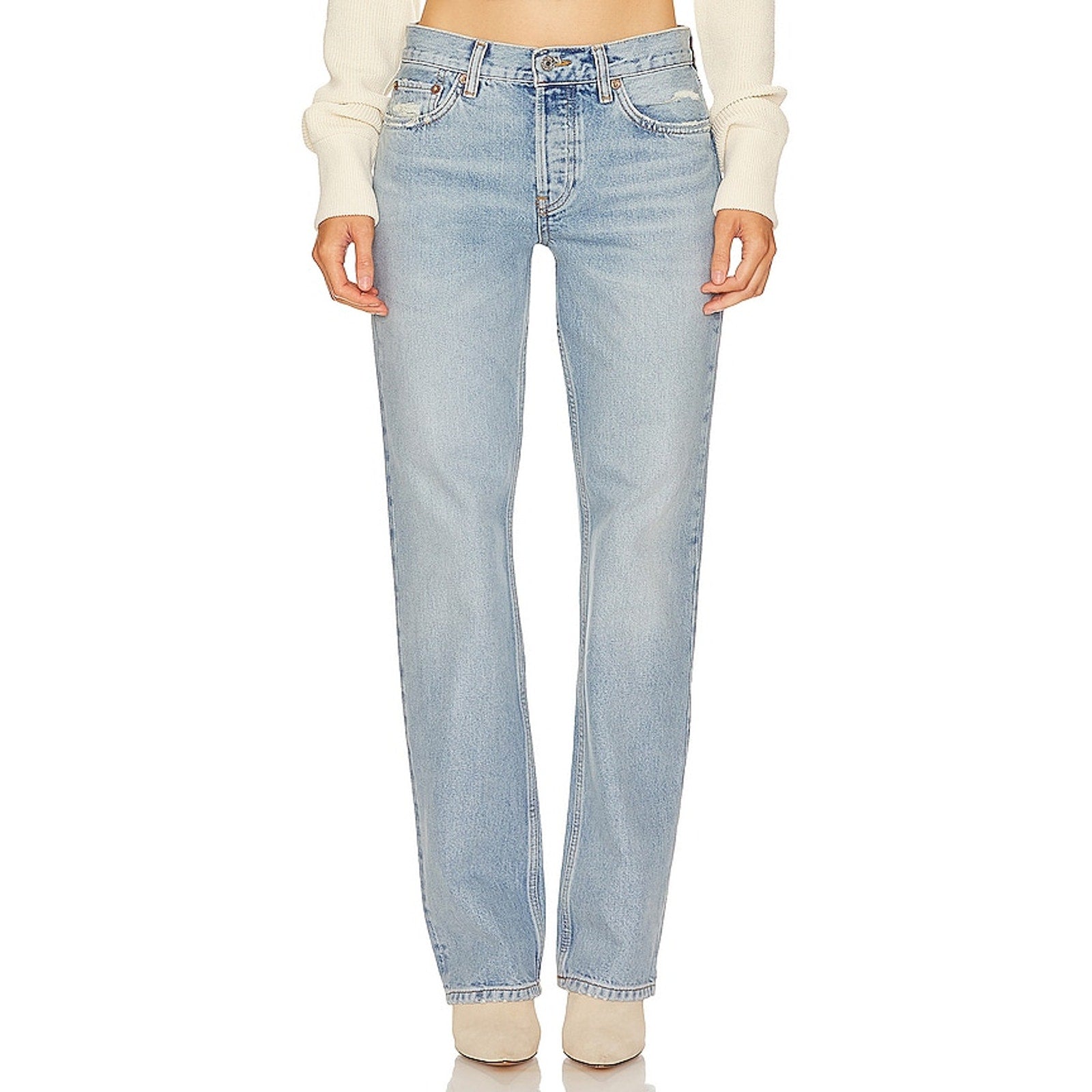 Re/Done 'Originals' Blue Easy Straight Denim Jean Size 24