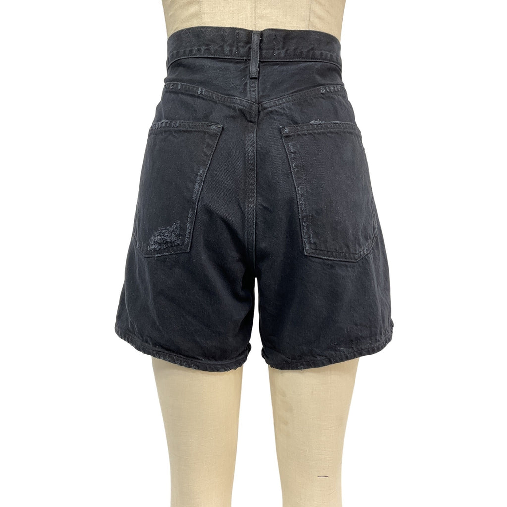 Agolde 'Stella' Black Cotton Short Size 29