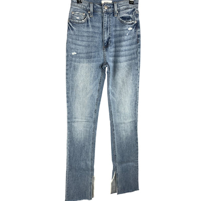 Pistola Distressed Denim Colleen High Rise Slim Boot Gramercy Denim Jeans Size 24