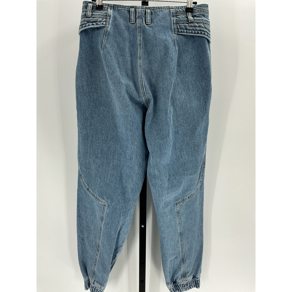 Retrofete 'Miriam' Blue Cotton Pant Size 28