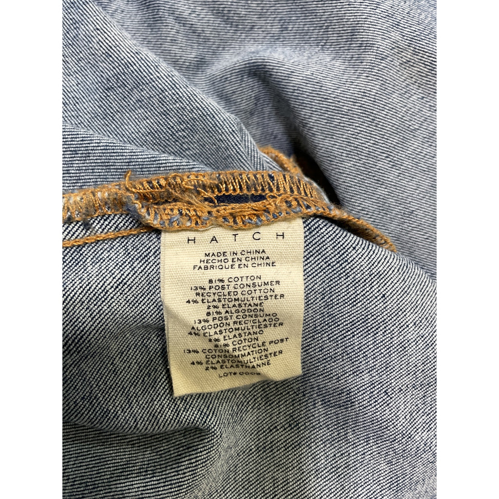 Hatch The Slim 'Maternity' Blue Cotton Jean Size 29