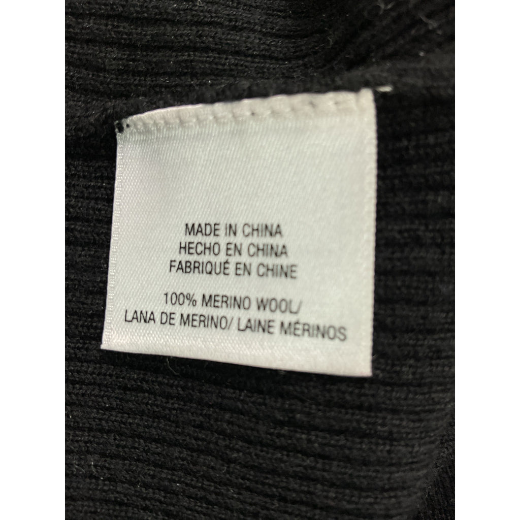 Favorite Daughter Black 'The Take It Easy' Merino Wool Rib Scoop Neck Tank Top Size S