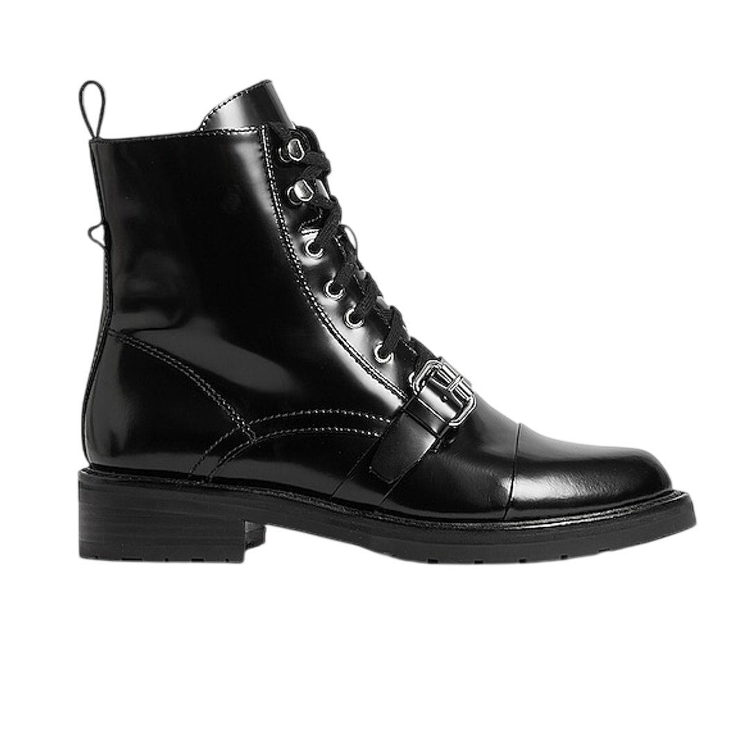 Allsaints Polished Black Donita Boots Size 37 EU / US 7