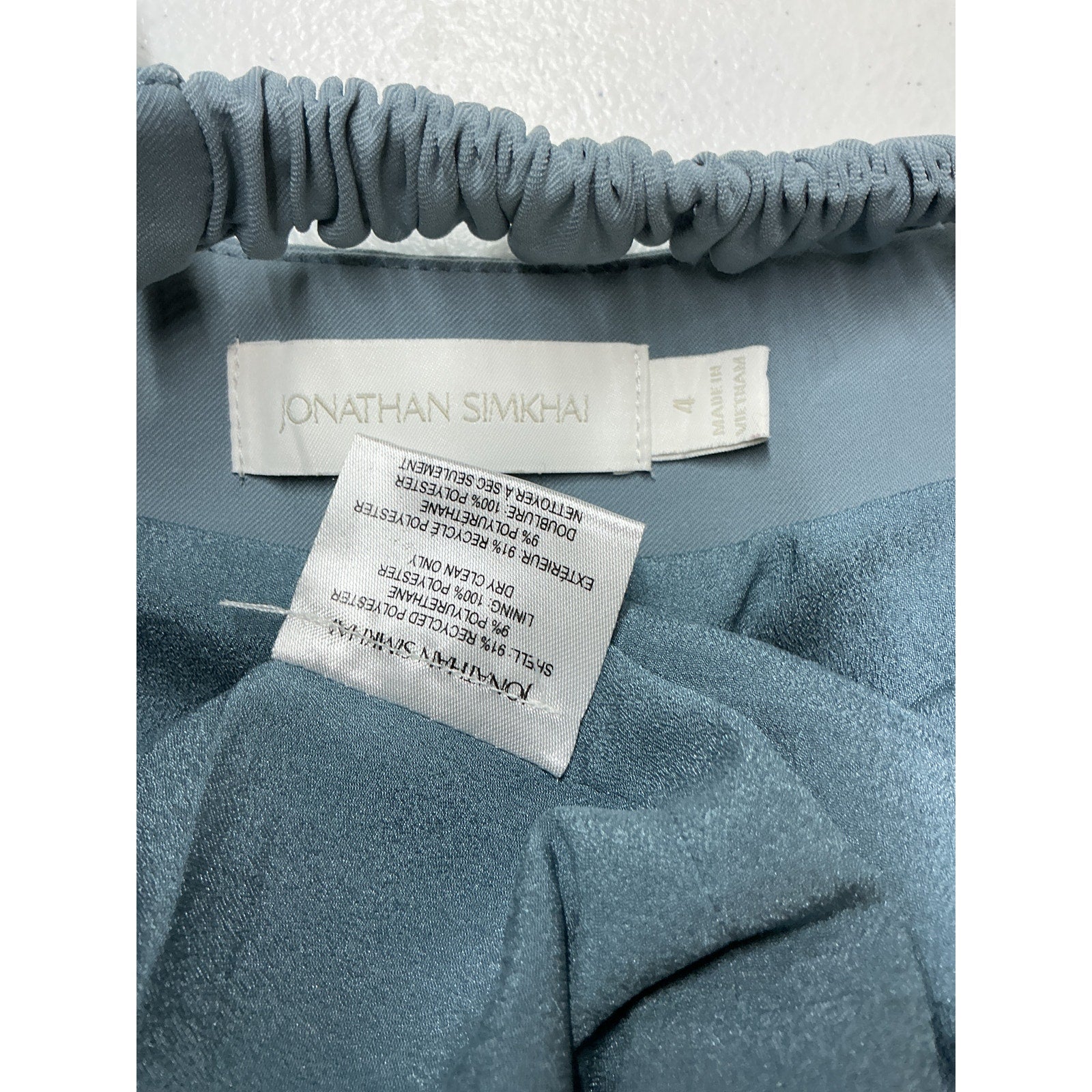 Simkhai 'Eilish' Blue Polyester Mini Dress Size 4