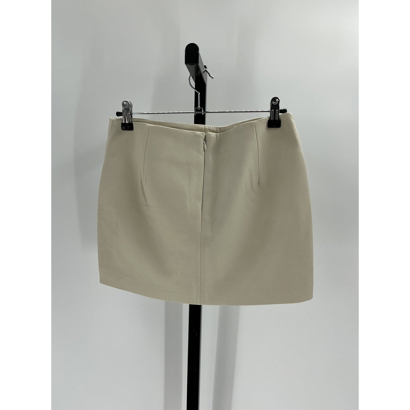 St. Agni Tan Leather Mini Skirt Size XS