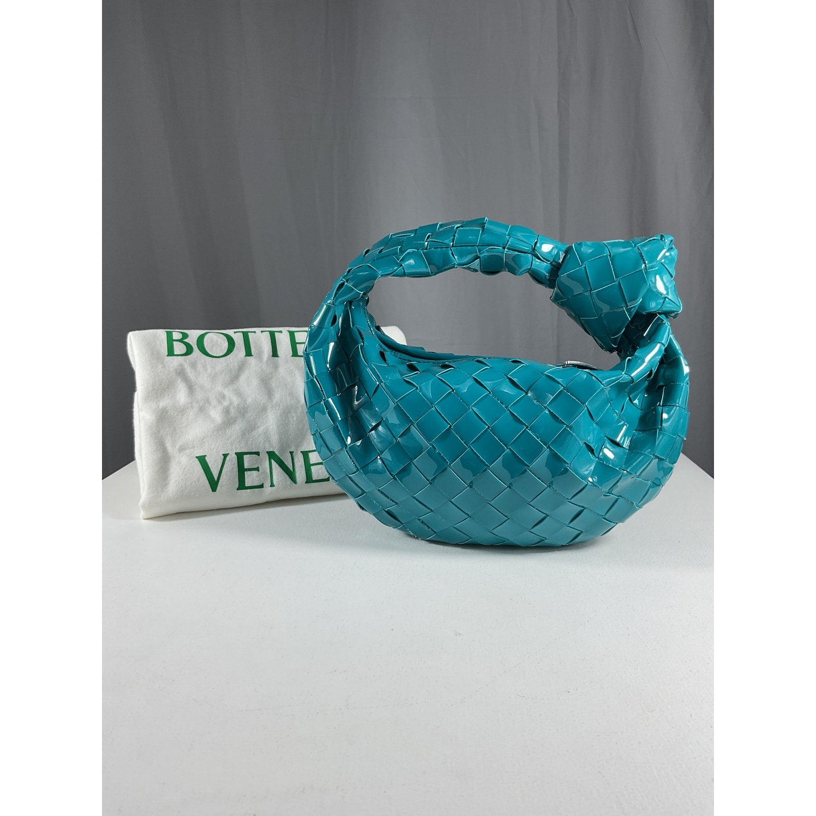 Bottega Veneta Mini 'Jodie' Blue Leather Bag