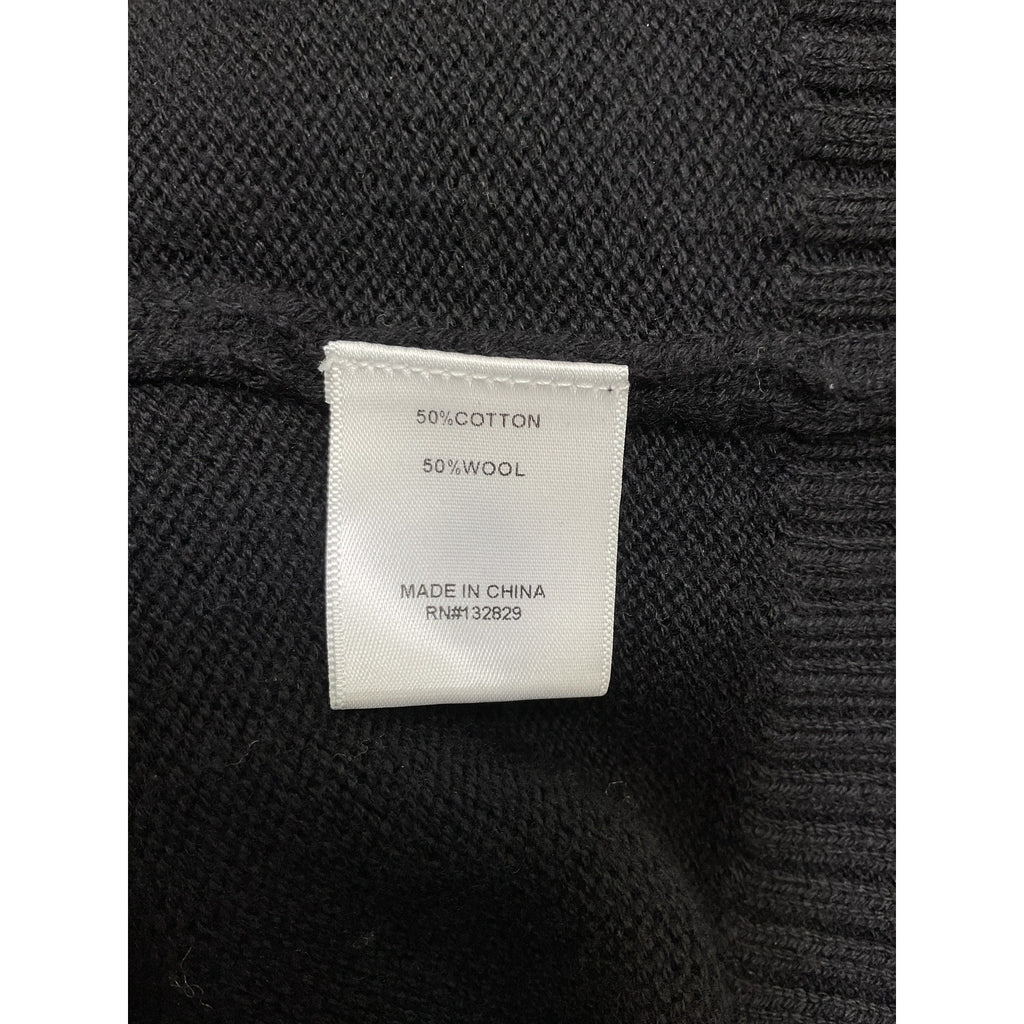 L'Academie 'By Marianna' Black Cotton Ronny Turtleneck Sweater Size S