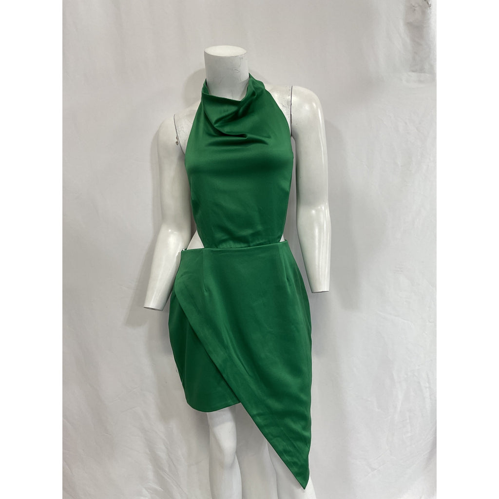 Elliatt 'Centuri' Green Satin Dress Size M - NWT