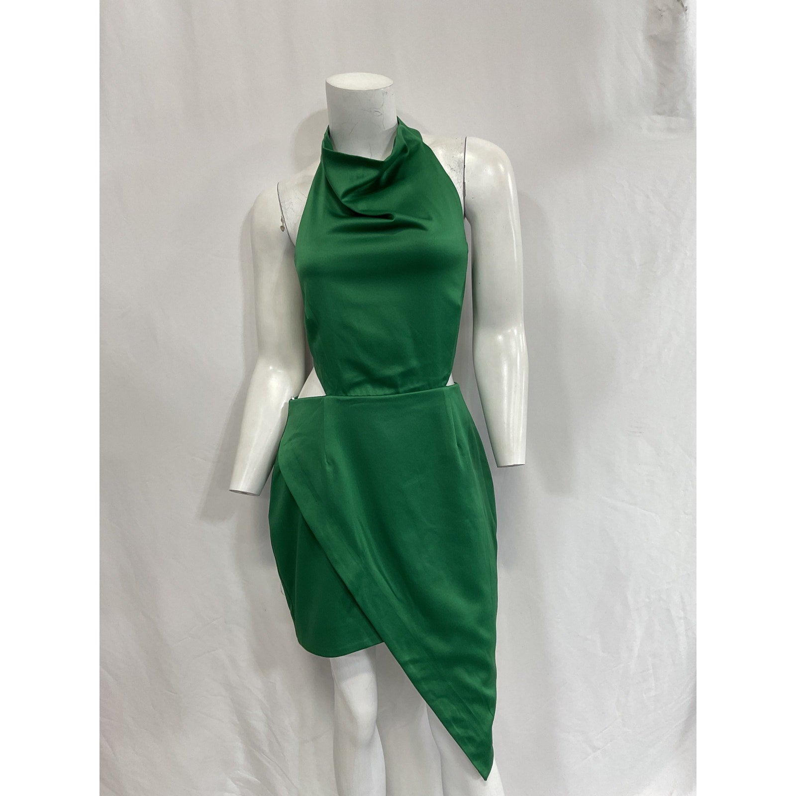 Elliatt 'Centuri' Green Satin Dress Size M - NWT