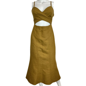 Significant Other Cutout Tan Frankie Dress Size 2