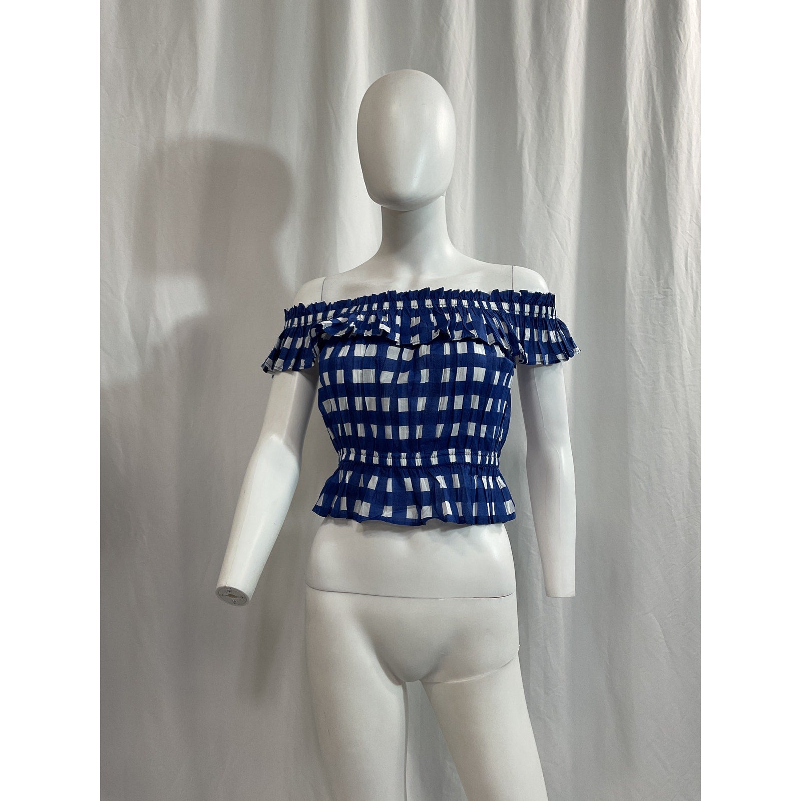 Cleobella 'Annalise' Blue Cotton Blend Top Size XS - NWT