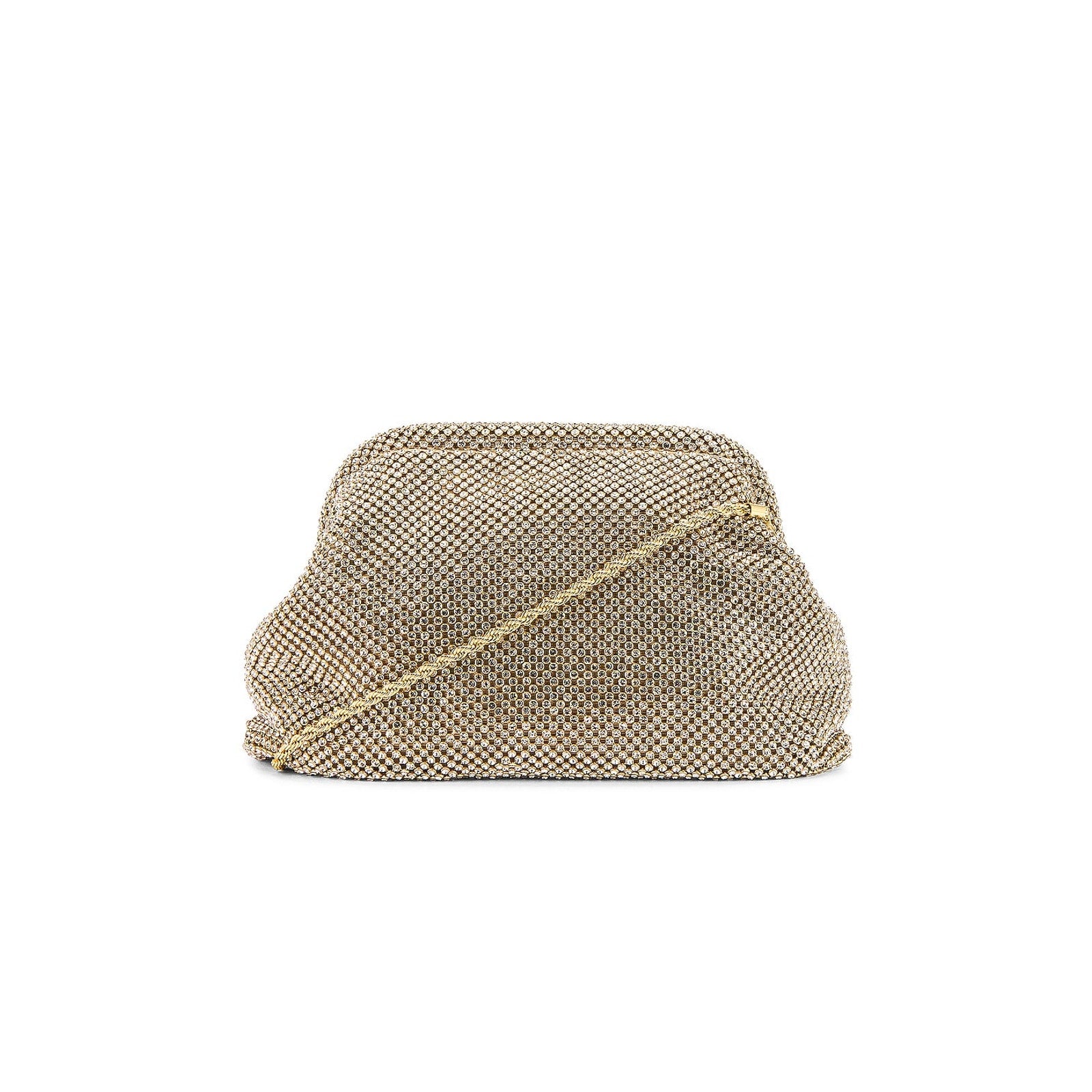 Loeffler Randall 'Doreen' Gold Crystal Clutch OS