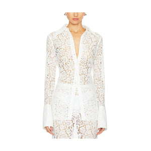 Ronny Kobo Lace White Hana Blouse Size XS