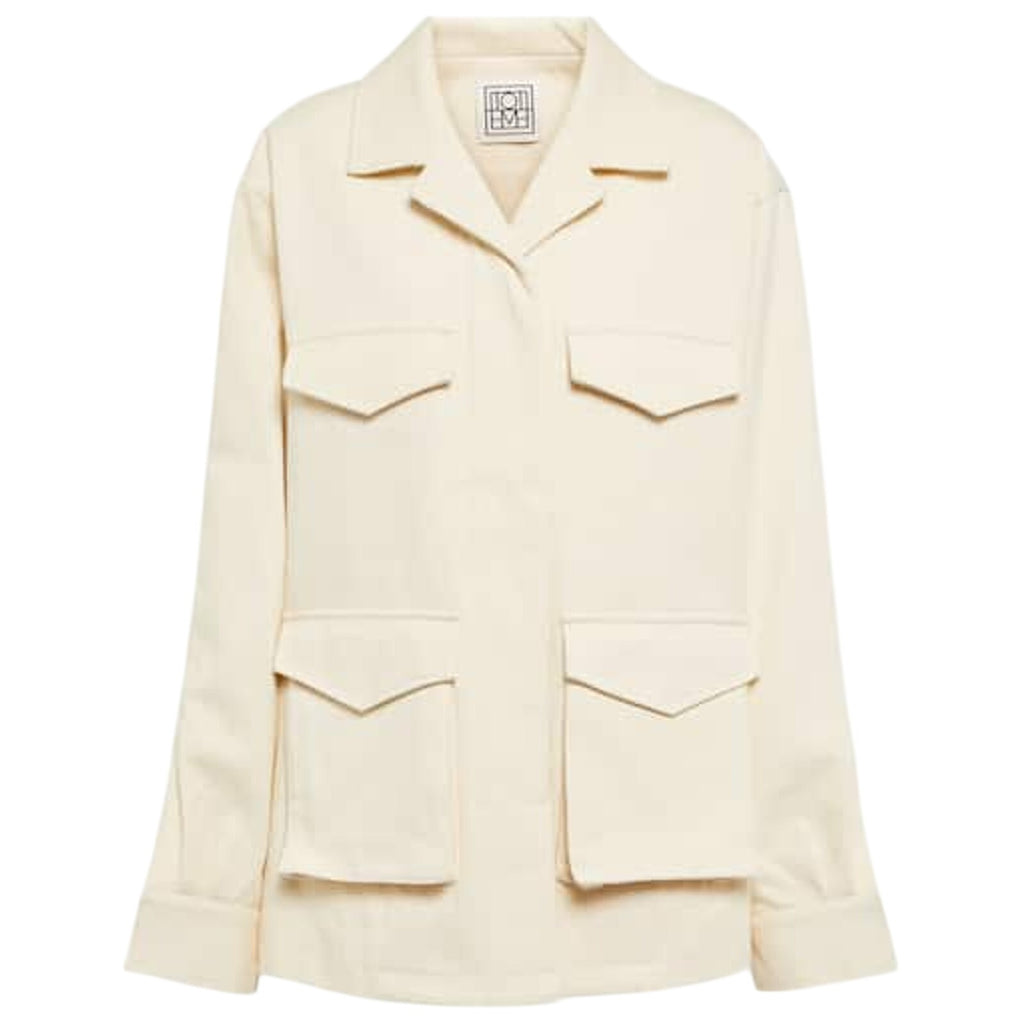Toteme 'Twill' Beige Cotton Jacket Size 32