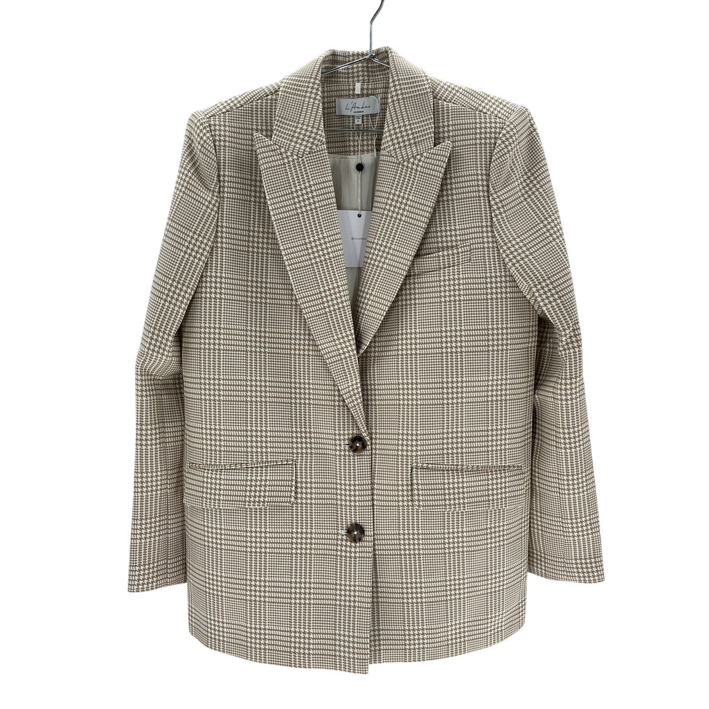 L'Academie 'Abigail' Beige Polyester Blazer Size M